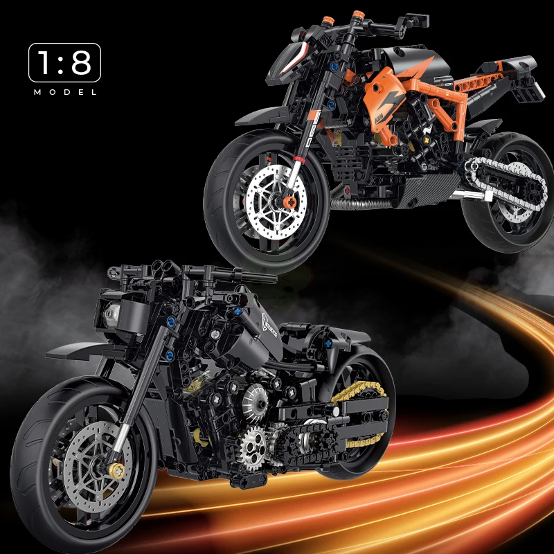 1:8 City Motorcycle Model Building Blocks Road Speed Champion Tech Motorcycle Racing Building Blocks Toys Christmas Gifts
1:8 City Motorcycle Model Building Blocks Road Speed Champion Tech Motorcycle Racing Building Blocks Toys Christmas Gifts