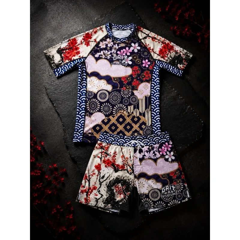 2026 Summer Camouflage Training Set Men Rash Guard and Shorts for Muay Thai Kickboxing Breathable Quick Dry Sportswear Suit
2026 Summer Camouflage Training Set Men Rash Guard and Shorts for Muay Thai Kickboxing Breathable Quick Dry Sportswear Suit