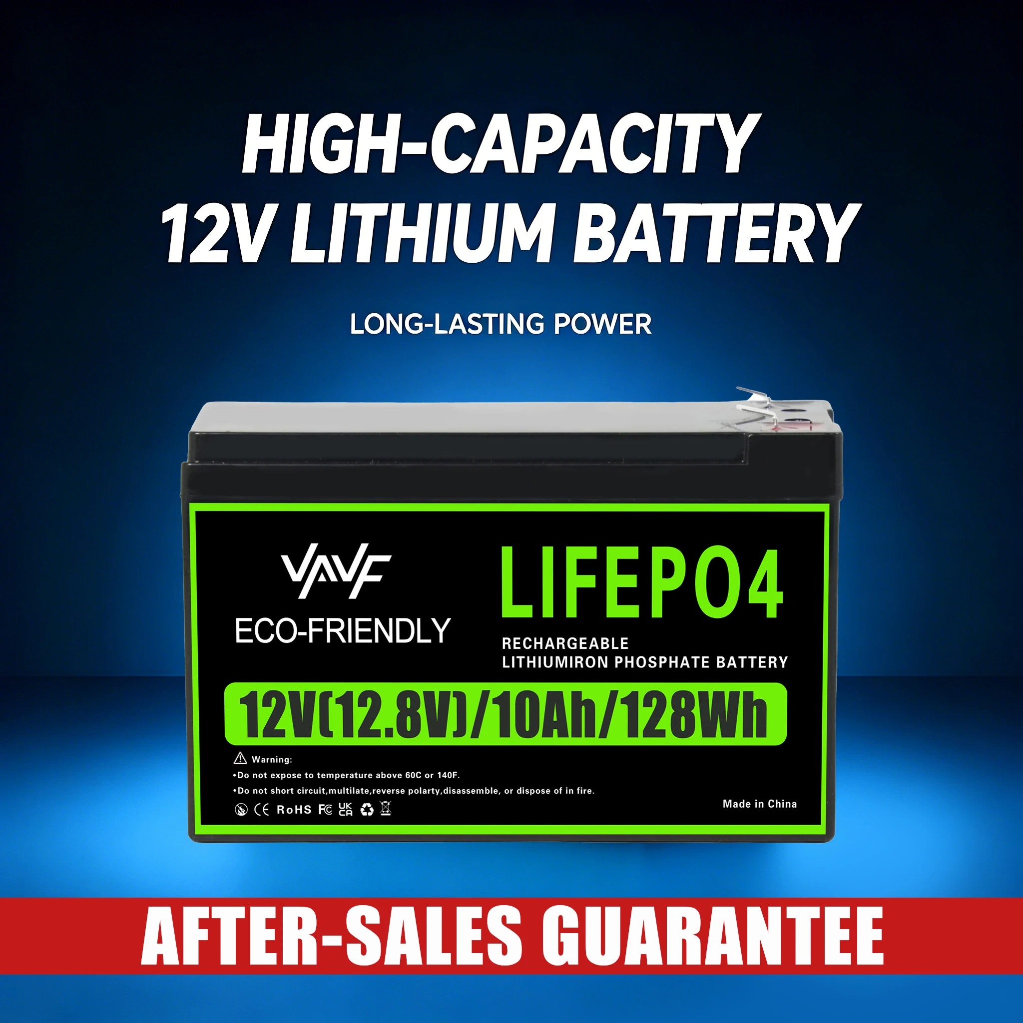 LiFePO4 12V 10000mAh Battery Integrated BMS4000+CyclesDesigned for ️Solar Storage,Campers,Boats & Off-Grid Living Spaces
LiFePO4 12V 10000mAh Battery Integrated BMS4000+CyclesDesigned for ️Solar Storage,Campers,Boats & Off-Grid Living Spaces
