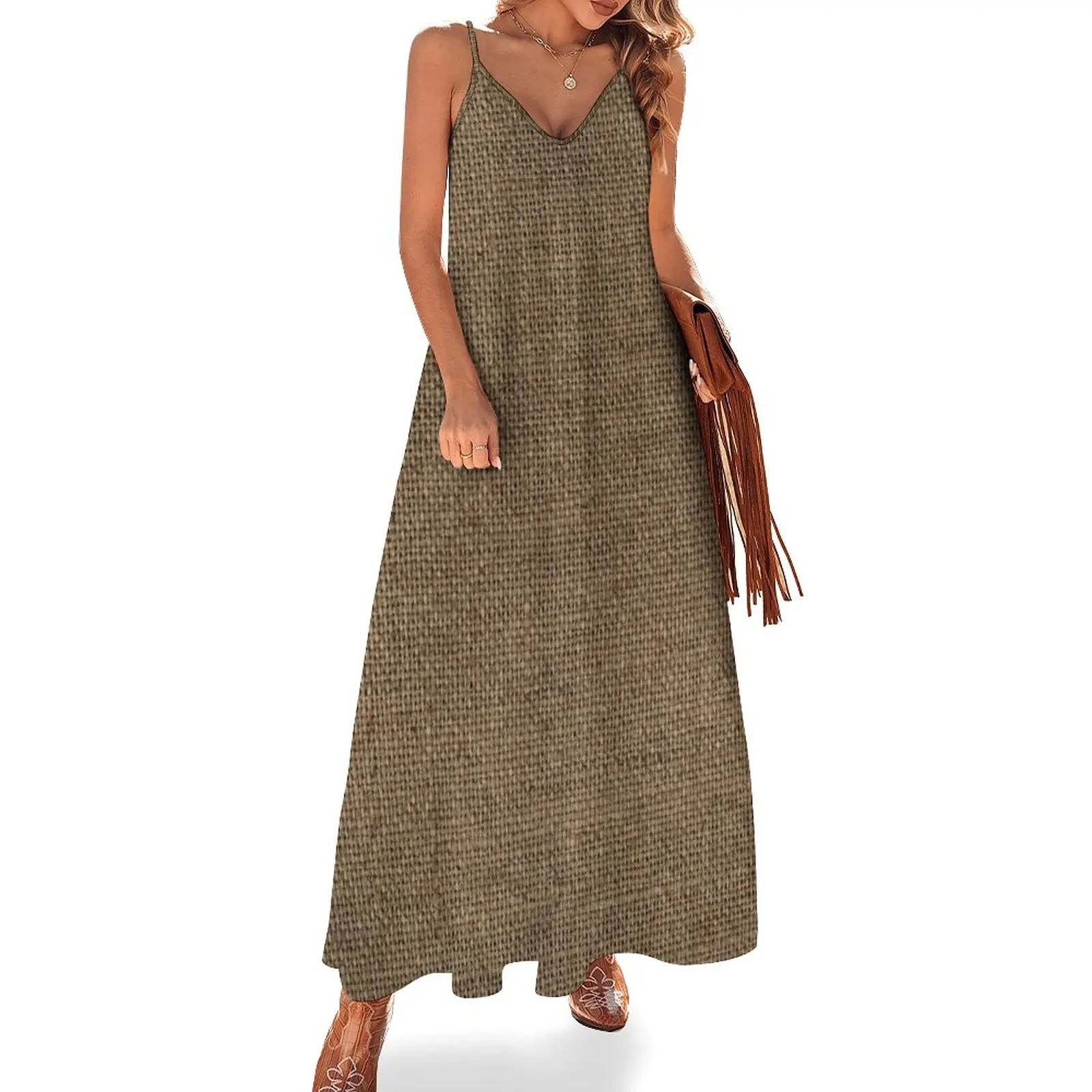 Jute Textured Burlap Background Sleeveless Dress summer dresses for women 2024 Prom gown summer clothes for women cute dress
Jute Textured Burlap Background Sleeveless Dress summer dresses for women 2024 Prom gown summer clothes for women cute dress