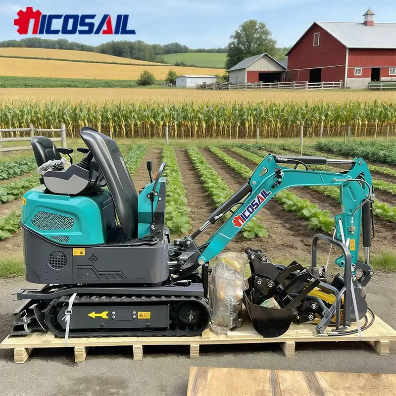 1 Ton Zero Tail Swing Mini Excavator Joystick Control Rubber Track for Farm Garden Use with CE/Euro 5 Certified
1 Ton Zero Tail Swing Mini Excavator Joystick Control Rubber Track for Farm Garden Use with CE/Euro 5 Certified