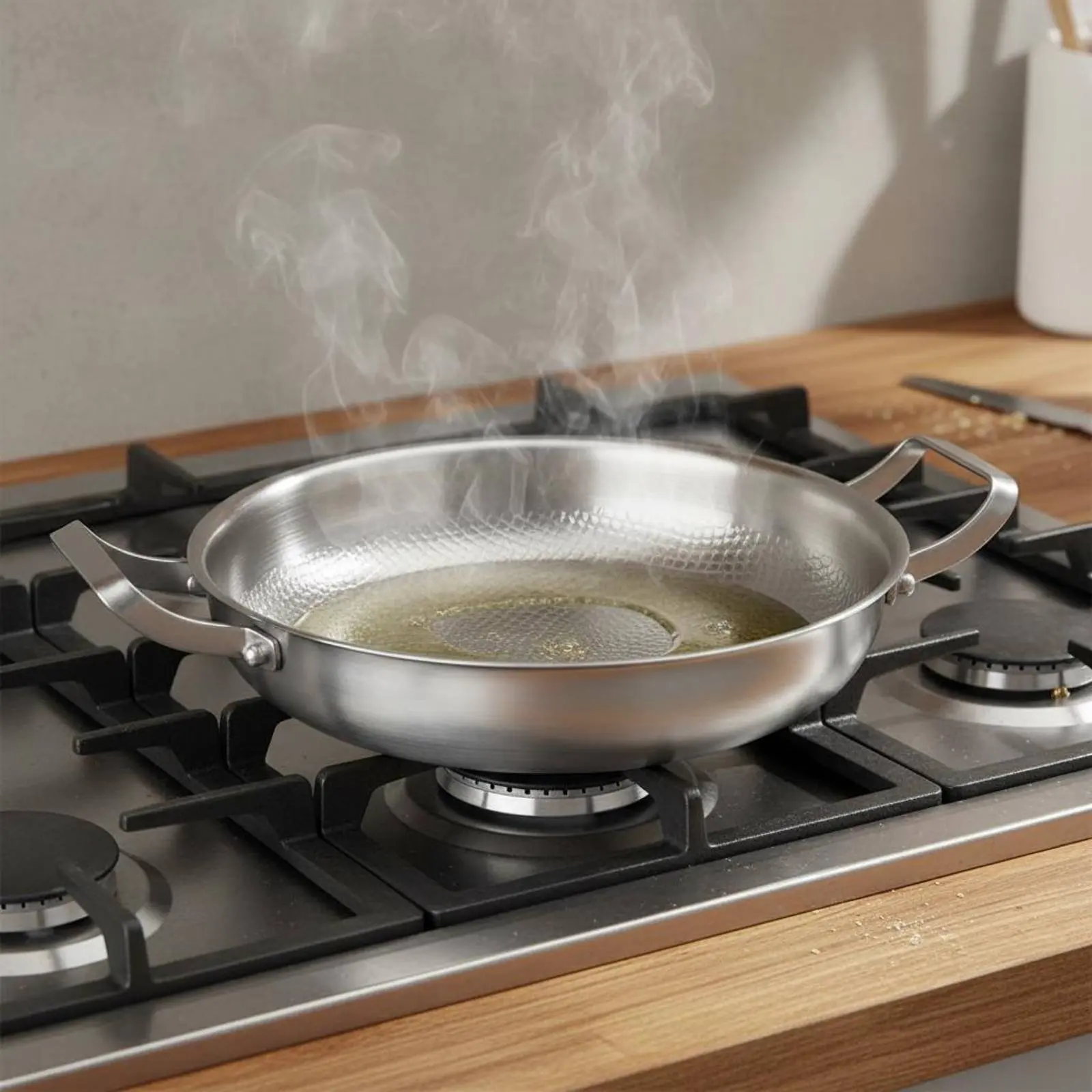 Hammered High-Performance Metal Pan Long-Lasting Uncoated Non-Stick Frying Pan Double Handle Skillet Even Heating Cookware Fast
Hammered High-Performance Metal Pan Long-Lasting Uncoated Non-Stick Frying Pan Double Handle Skillet Even Heating Cookware Fast