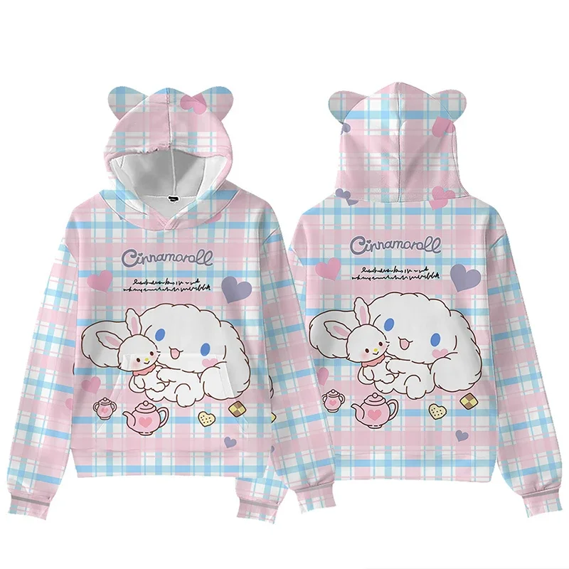 Sanrio Kawaii Cinnamoroll Hooded Sweatshirt Anime Cartoon Sweet Fashion Children Adults Printed Exquisite Skin Friendly Clothing
Sanrio Kawaii Cinnamoroll Hooded Sweatshirt Anime Cartoon Sweet Fashion Children Adults Printed Exquisite Skin Friendly Clothing