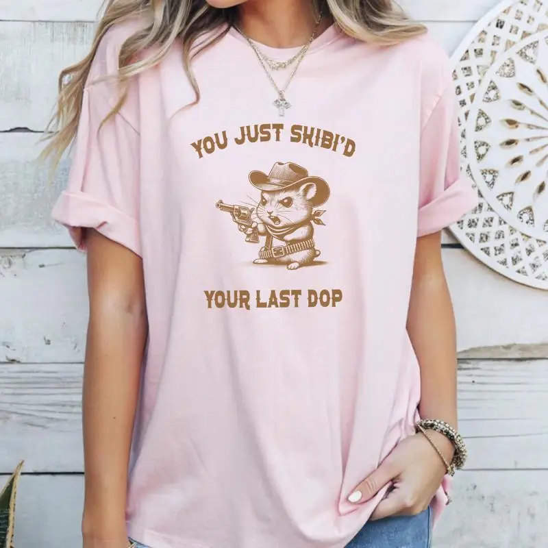 Gunslinging Hamster T Shirt You Just Skibi'd Your Last Dop
Gunslinging Hamster T Shirt You Just Skibi'd Your Last Dop