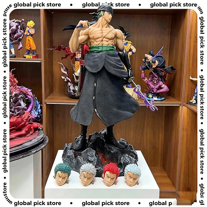 New 50cm One Piece Anime Carrying Knife Roronoa Zoro 5 Interchangeable Head Collectible Statue Model Figure Ornament Gift
New 50cm One Piece Anime Carrying Knife Roronoa Zoro 5 Interchangeable Head Collectible Statue Model Figure Ornament Gift