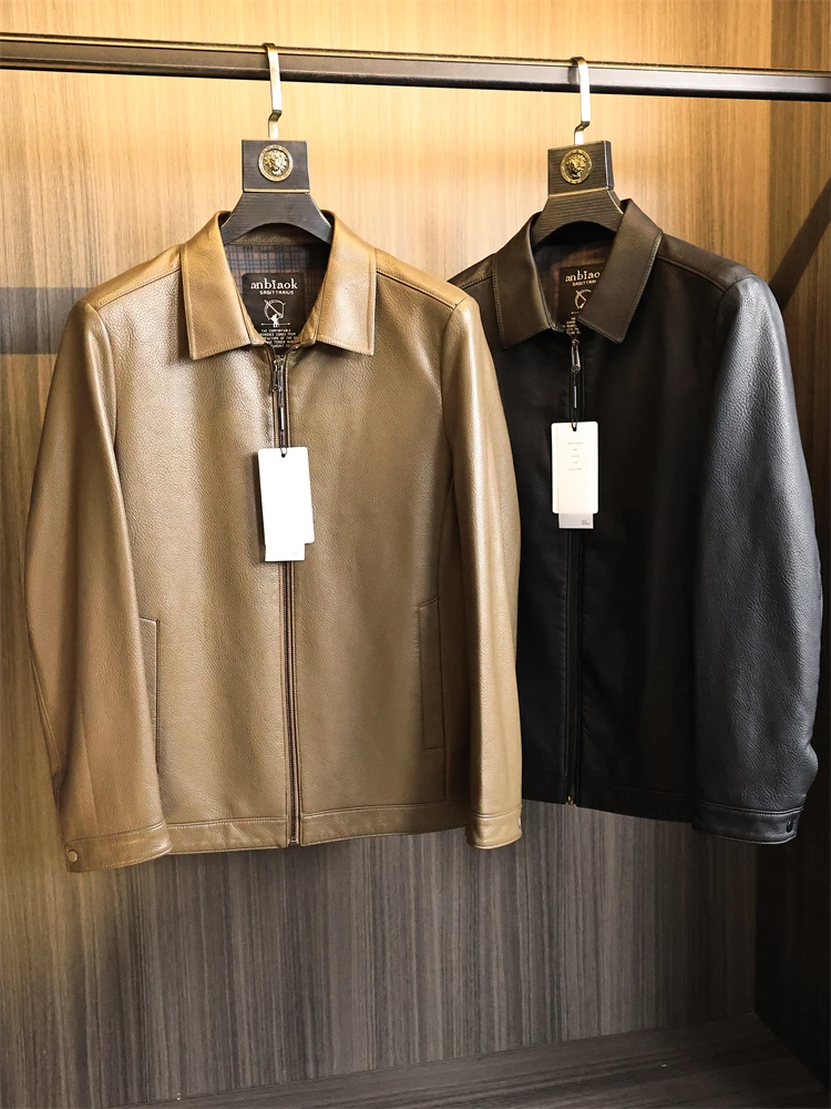 Мужское джато из искусственной кожи с завышенной личи, однотонное повседневное пальто с воротником Busin Adstration Series Faionable Ci Sle, осеннее пальто
Мужское джато из искусственной кожи с завышенной личи, однотонное повседневное пальто с воротником Busin Adstration Series Faionable Ci Sle, осеннее пальто