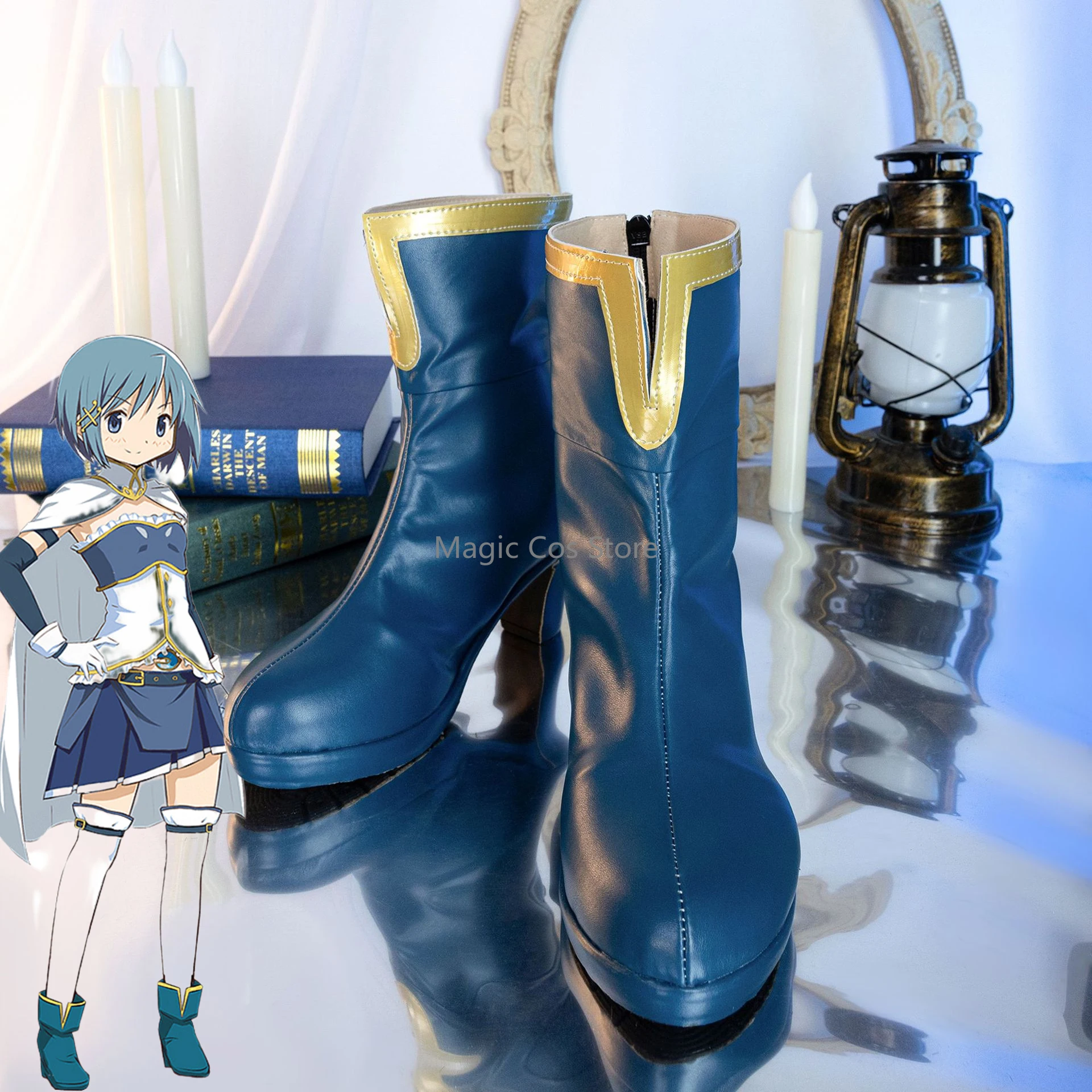Мики Саяка Обувь для косплея Аниме Puella Magi Madoka Magica Костюмы Синие сапоги Cos Shoes
Мики Саяка Обувь для косплея Аниме Puella Magi Madoka Magica Костюмы Синие сапоги Cos Shoes