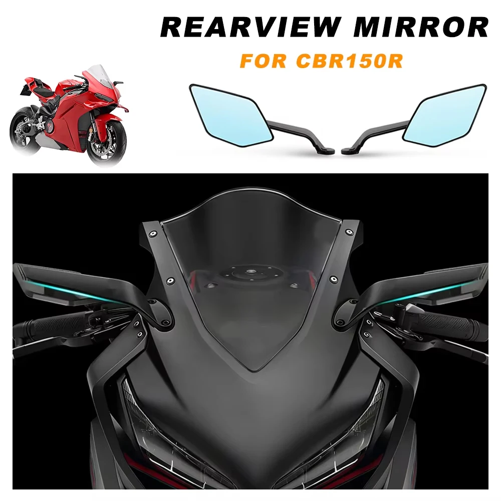 Rearview Mirror Stealth Sport Winglet Mirror Kits Adjustable Rearview Mirrors Motorcycle For Honda CBR150R CBR 150R 2018-2025
Rearview Mirror Stealth Sport Winglet Mirror Kits Adjustable Rearview Mirrors Motorcycle For Honda CBR150R CBR 150R 2018-2025