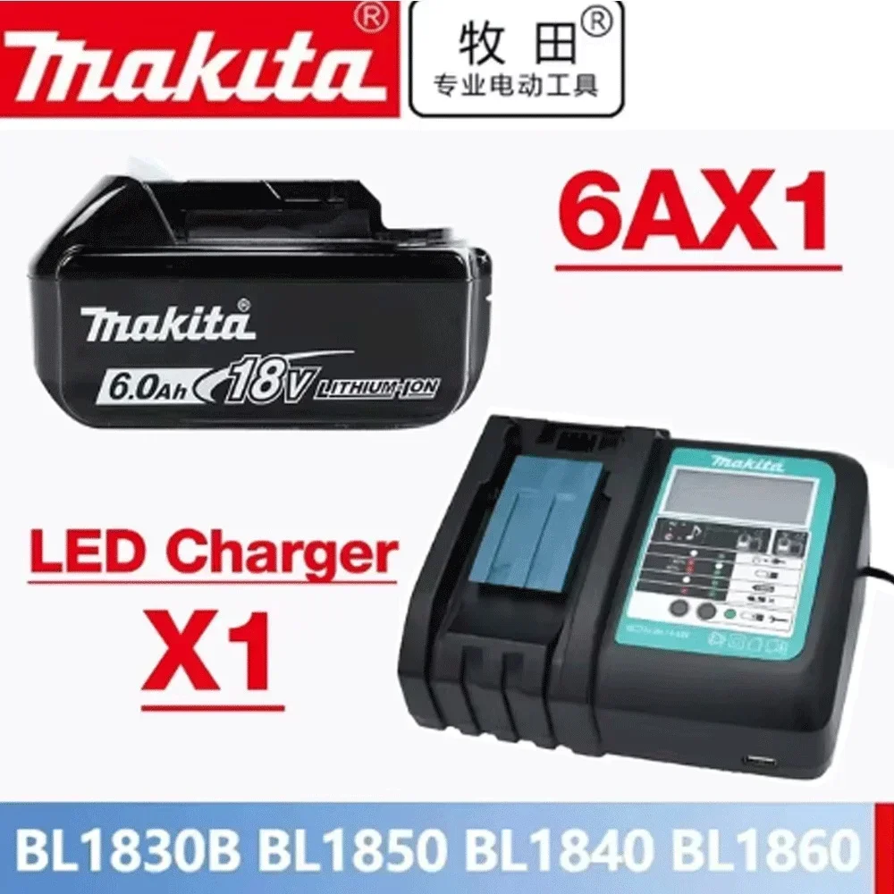 Makita Rechargeable Battery Original 18V 6000mAh Li-ion 18v 6.0Ah Makita drill Replacement Batteries BL1860 BL1830 BL1850 BL1860
Makita Rechargeable Battery Original 18V 6000mAh Li-ion 18v 6.0Ah Makita drill Replacement Batteries BL1860 BL1830 BL1850 BL1860
