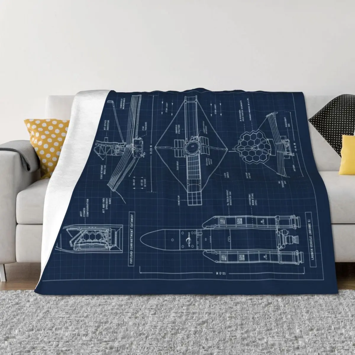 James Webb Space Telescope (Navy Blueprint. Vertical) Throw Blanket Retros Sofa Throw Blankets For Sofas cosplay anime Blankets
James Webb Space Telescope (Navy Blueprint. Vertical) Throw Blanket Retros Sofa Throw Blankets For Sofas cosplay anime Blankets