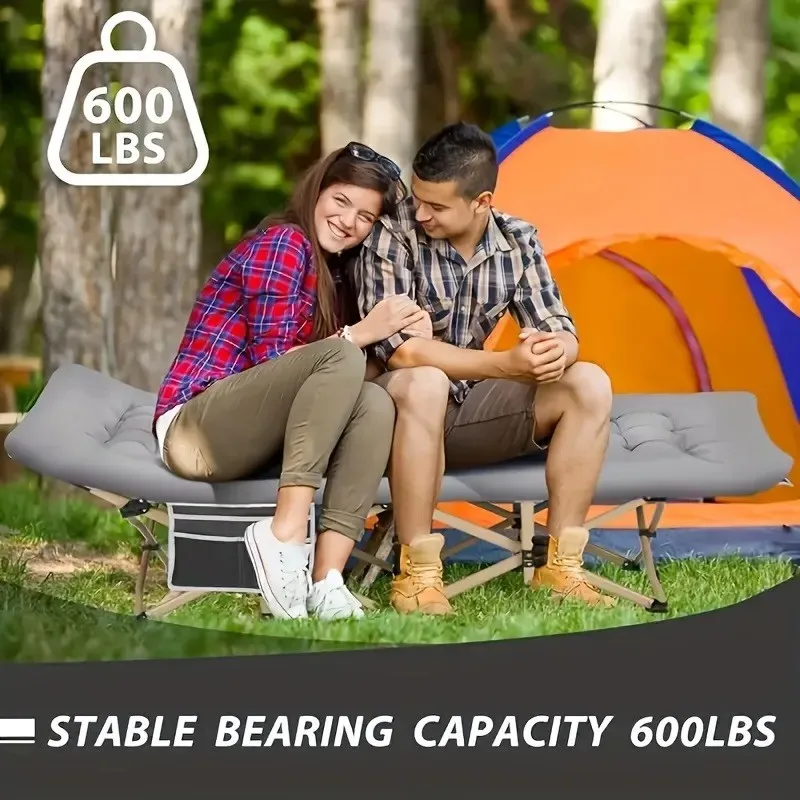 600LBS Heavy Duty 2-in-1 Folding Camping Cot Removable Mattress Portable Adult Sleeping Bed for Outdoor Camping Office Nap Hospi
600LBS Heavy Duty 2-in-1 Folding Camping Cot Removable Mattress Portable Adult Sleeping Bed for Outdoor Camping Office Nap Hospi