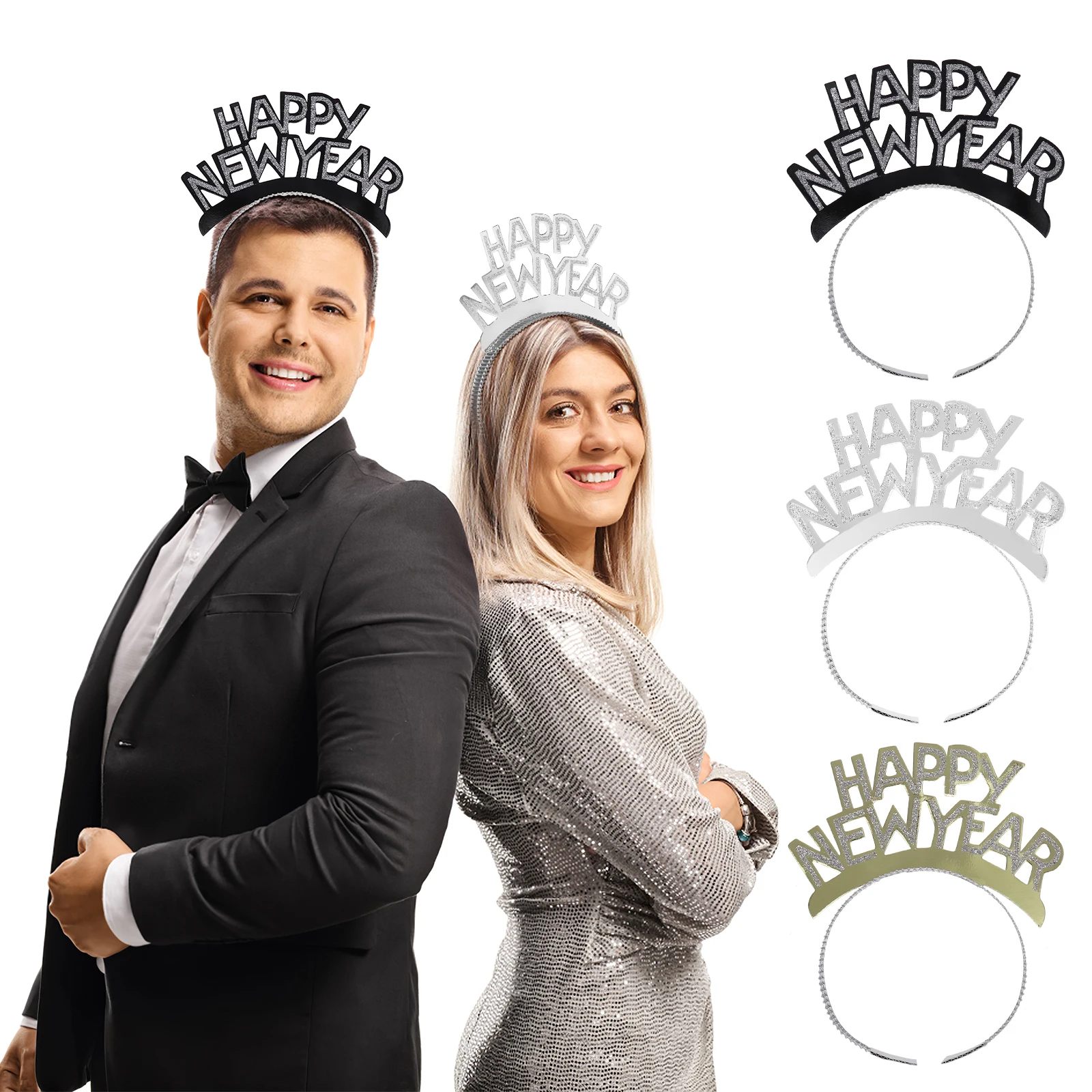 12pcs Aluminum Foil Headband Happy New Year Tiara Lightweight Sparkling Gold Women Kids Adults Christmas Hair Hoop Decorations
12pcs Aluminum Foil Headband Happy New Year Tiara Lightweight Sparkling Gold Women Kids Adults Christmas Hair Hoop Decorations