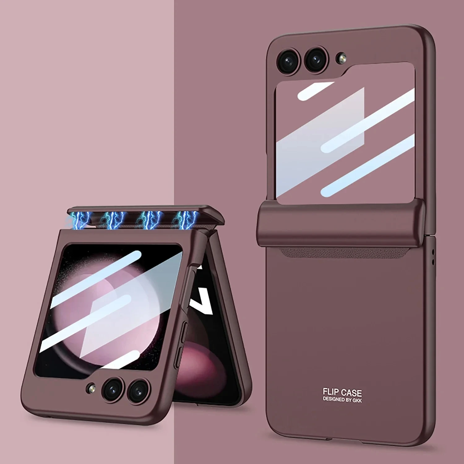 High quality magnetic full cover film integrated case for Samsung Z flip5 mobile phone case Drop resistant zflip4 folding case
High quality magnetic full cover film integrated case for Samsung Z flip5 mobile phone case Drop resistant zflip4 folding case