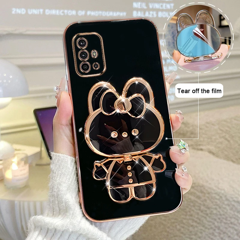 For MOTOROLA G10 G20 G30 Phone Case Soft Silicone Plating Cartoon Rabbit Fold Stand Makeup Mirror Bracket Cover
For MOTOROLA G10 G20 G30 Phone Case Soft Silicone Plating Cartoon Rabbit Fold Stand Makeup Mirror Bracket Cover