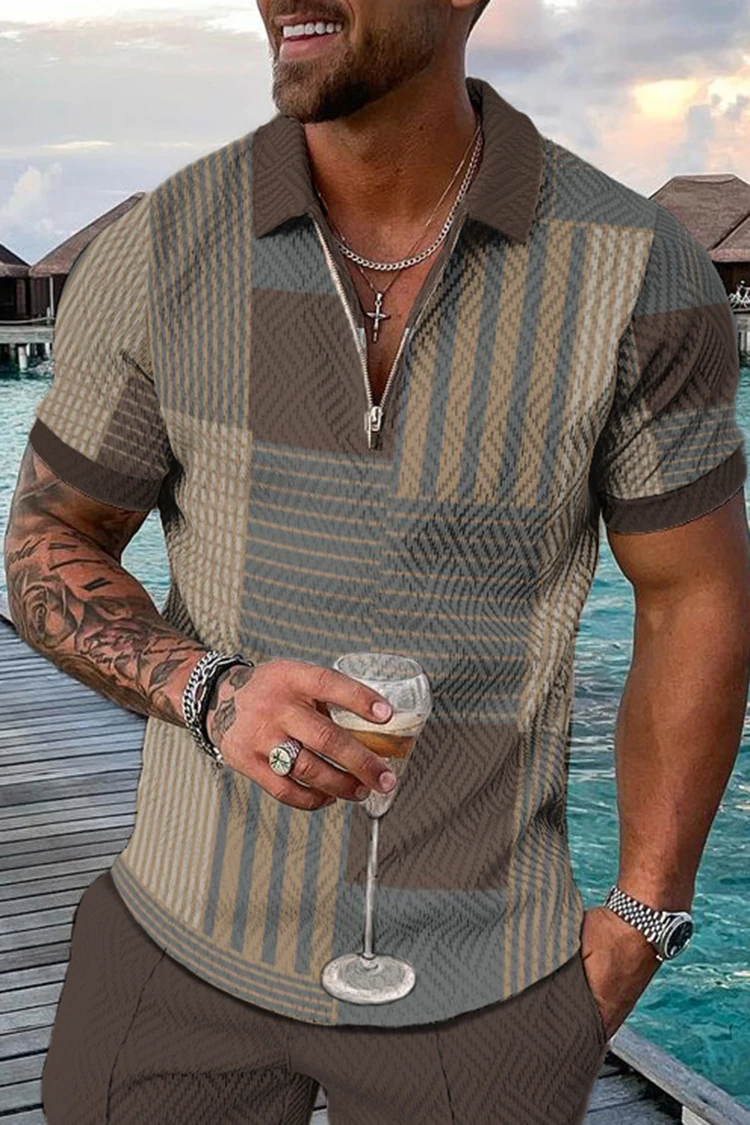 2023 Summer Men's Polo Shirt Fashion Casual Slim Fit Stripe Short Sleeve Men's Shirt Lapel Zipper TEES S-5XL
2023 Summer Men's Polo Shirt Fashion Casual Slim Fit Stripe Short Sleeve Men's Shirt Lapel Zipper TEES S-5XL