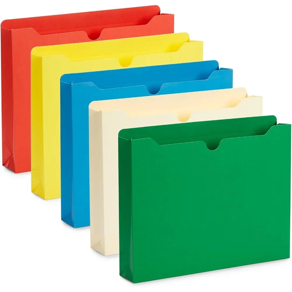 2-inch file jacket with reinforced straight cut tabs, heavy-duty 2-inch expansion pockets, letter size
2-inch file jacket with reinforced straight cut tabs, heavy-duty 2-inch expansion pockets, letter size