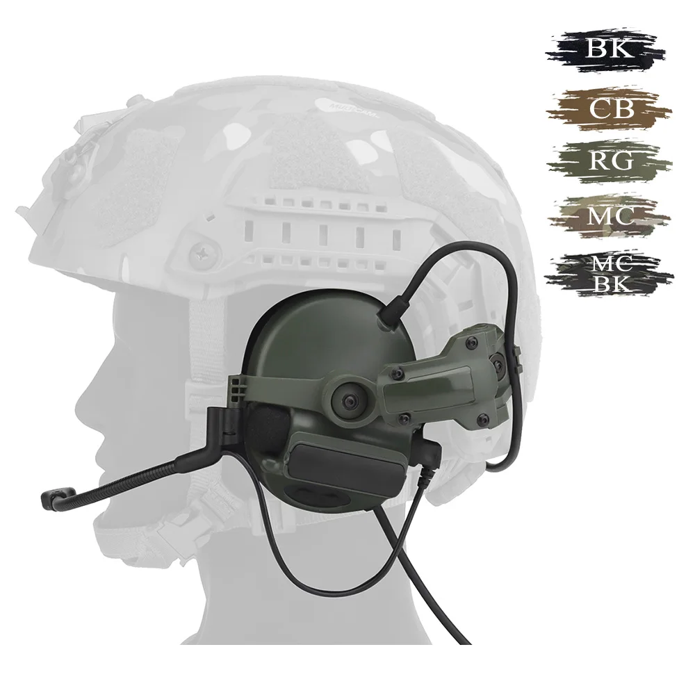 C5 Noise Reduction Headset Helmet-Mounted PTT Compatible Adjustable Mic for CS Sport Airsoft Shooting Tactical Accessories
C5 Noise Reduction Headset Helmet-Mounted PTT Compatible Adjustable Mic for CS Sport Airsoft Shooting Tactical Accessories