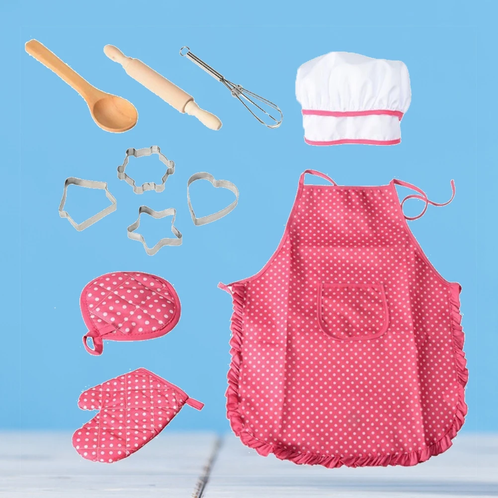 11 Pcs Children's Apron Set Chef Hat Utensils Cooking Play Plastic Washable Cotton Toy Gift Ages 3 Above Kitchen Role
11 Pcs Children's Apron Set Chef Hat Utensils Cooking Play Plastic Washable Cotton Toy Gift Ages 3 Above Kitchen Role