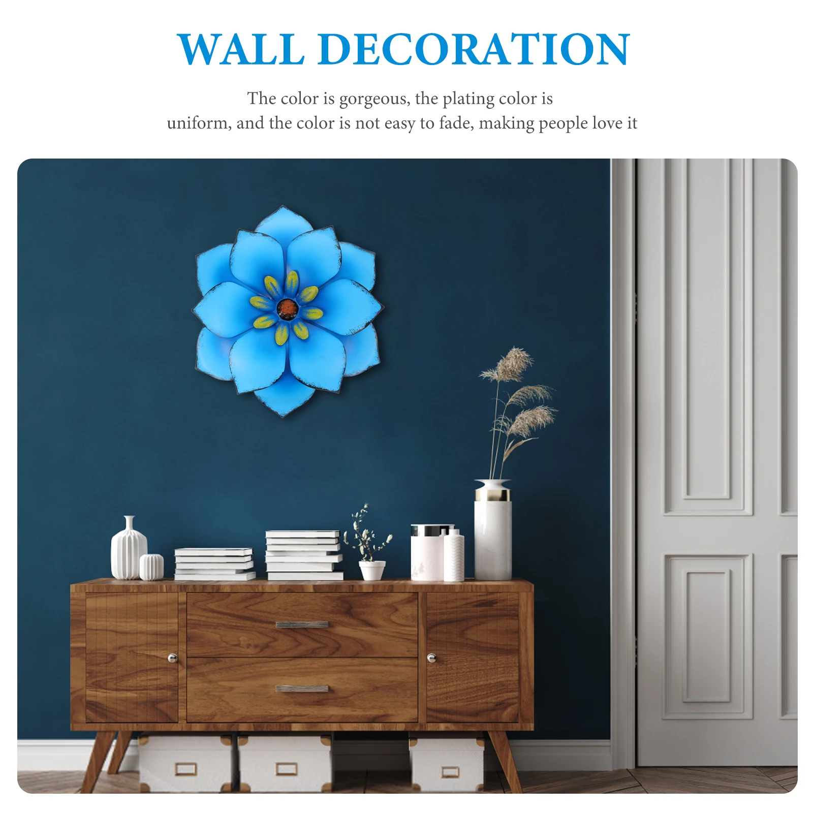 Metal Flowers Art Iron Flower Decor Wrought Hanging Outdoor Flower Wall Art Decor Sculpture 3D TextureLiving Room Garden
Metal Flowers Art Iron Flower Decor Wrought Hanging Outdoor Flower Wall Art Decor Sculpture 3D TextureLiving Room Garden