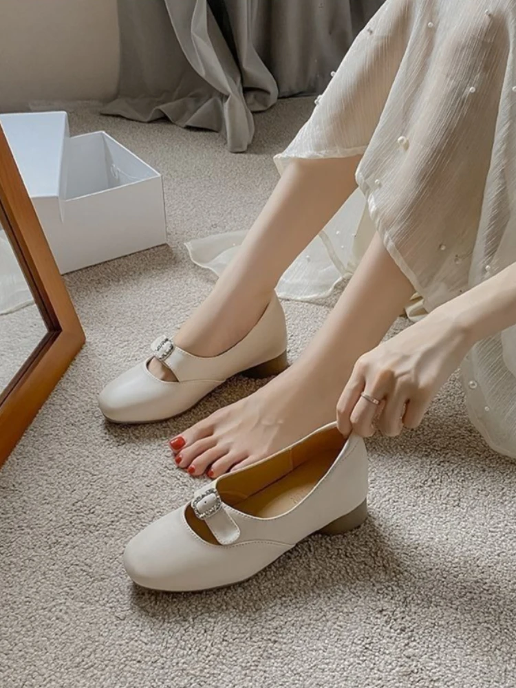 French Style Women Mary Jane Shoes 7cm Hidden Platform Soft Sole Chunky Heel Shallow Opening 2026 Spring New Versatile
French Style Women Mary Jane Shoes 7cm Hidden Platform Soft Sole Chunky Heel Shallow Opening 2026 Spring New Versatile