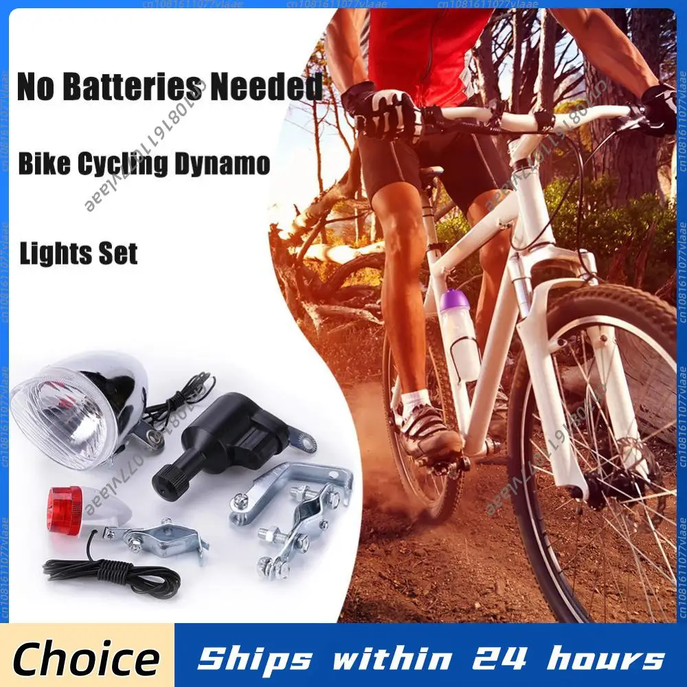 Bike Cycling Dynamo Lights Set Safety No Batteries Needed Headlight Rear
Bike Cycling Dynamo Lights Set Safety No Batteries Needed Headlight Rear