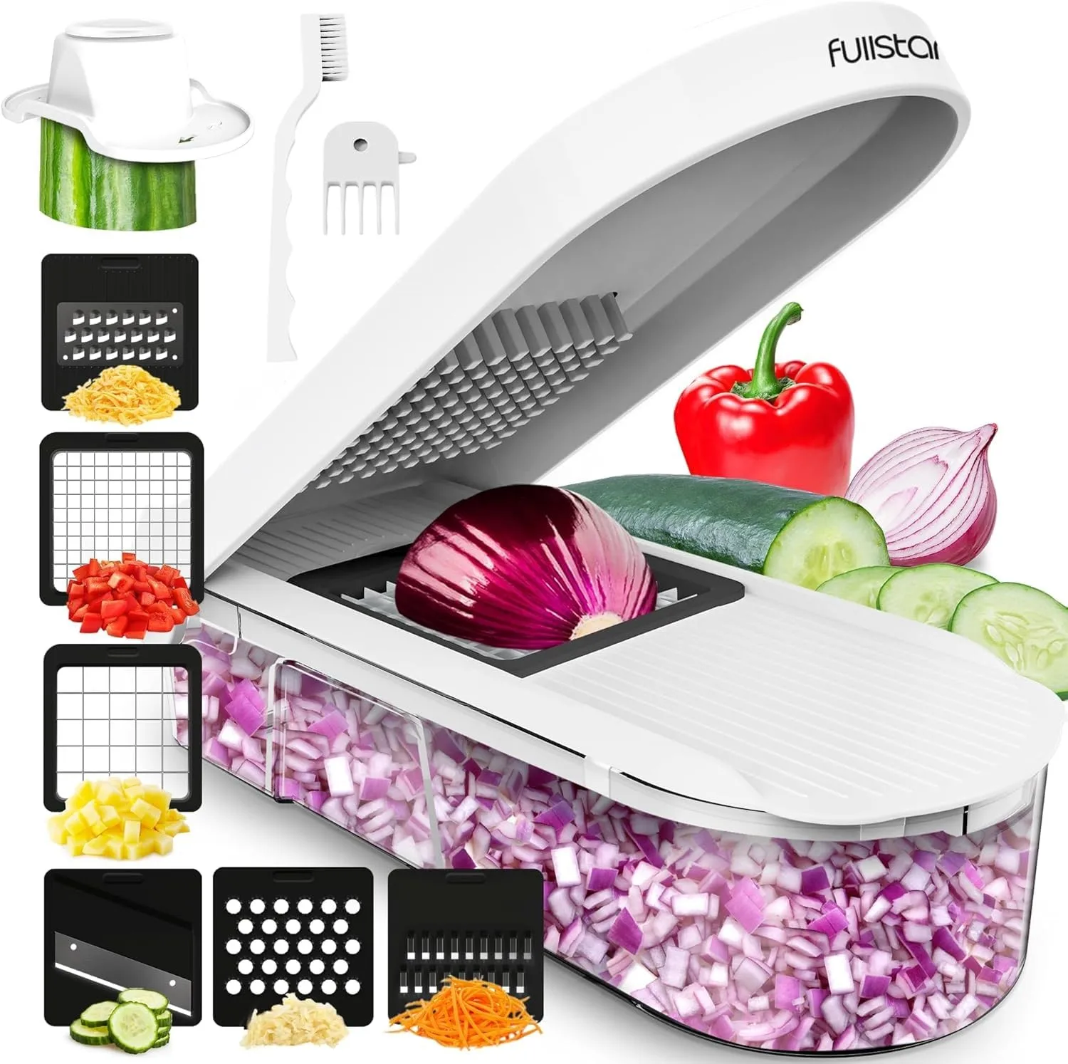 Fruit & Vegetable ToolsFullstar Mandoline Slicer Vegetable Chopper for Kitchen Onion Potato Food Veg Cutter Multipurpose
Fruit & Vegetable ToolsFullstar Mandoline Slicer Vegetable Chopper for Kitchen Onion Potato Food Veg Cutter Multipurpose