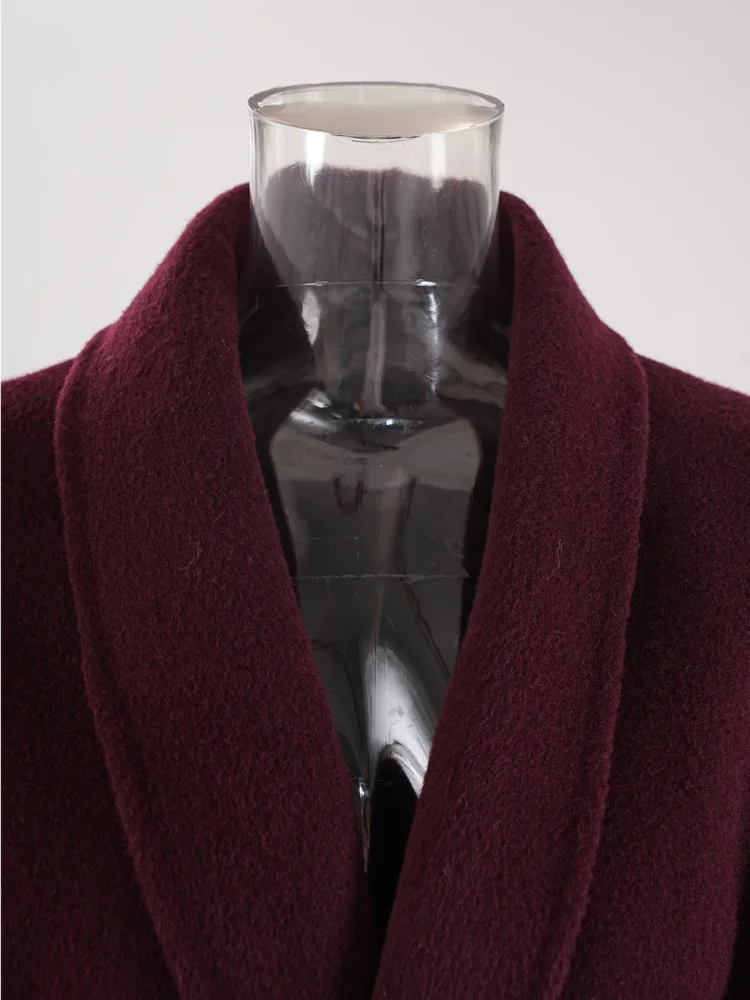 UCXQ Elegant OL Office Lady Overcoats Fur Patchwork Long Sleeve Woolen Coat Beautiful Women's Clothing Jacket Autumn 2025 Winter 45 Sc76c106a24774a07a5ecaac3d4d18917h