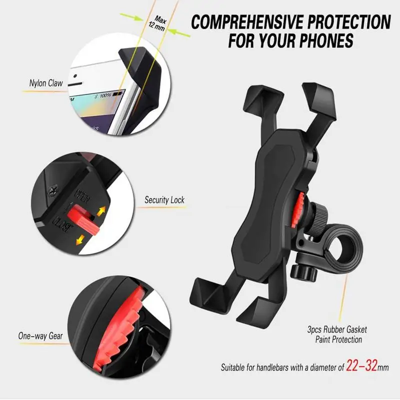 Universal Shockproof Elastic Mount Phone Holder Stand Rotatable Riding Cycling Bicycle MTB Bike Phone DVR GPS Support Bracket
Universal Shockproof Elastic Mount Phone Holder Stand Rotatable Riding Cycling Bicycle MTB Bike Phone DVR GPS Support Bracket