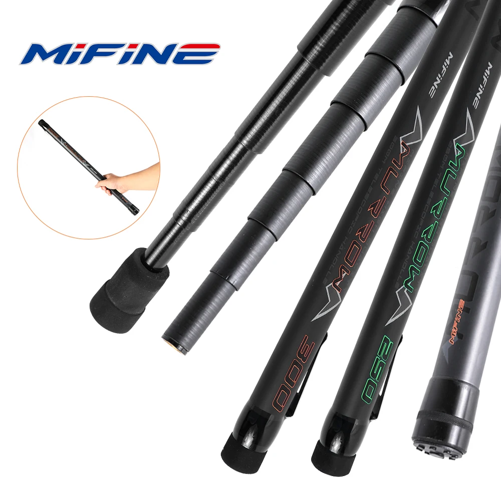 MIFINE MURROW Telescopic Fishing Net Rod 2M-3M Carbon Ultra Light Portable Landing Net Pole for Ponds Lakes Sea Accessories
MIFINE MURROW Telescopic Fishing Net Rod 2M-3M Carbon Ultra Light Portable Landing Net Pole for Ponds Lakes Sea Accessories