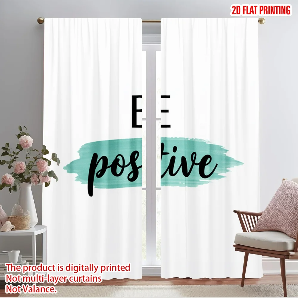 2pcs 2D flat printing Curtain Positive Inspirational Quote Polyester Without Electricity 0 for Parties and Everyday Decor Easy
2pcs 2D flat printing Curtain Positive Inspirational Quote Polyester Without Electricity 0 for Parties and Everyday Decor Easy