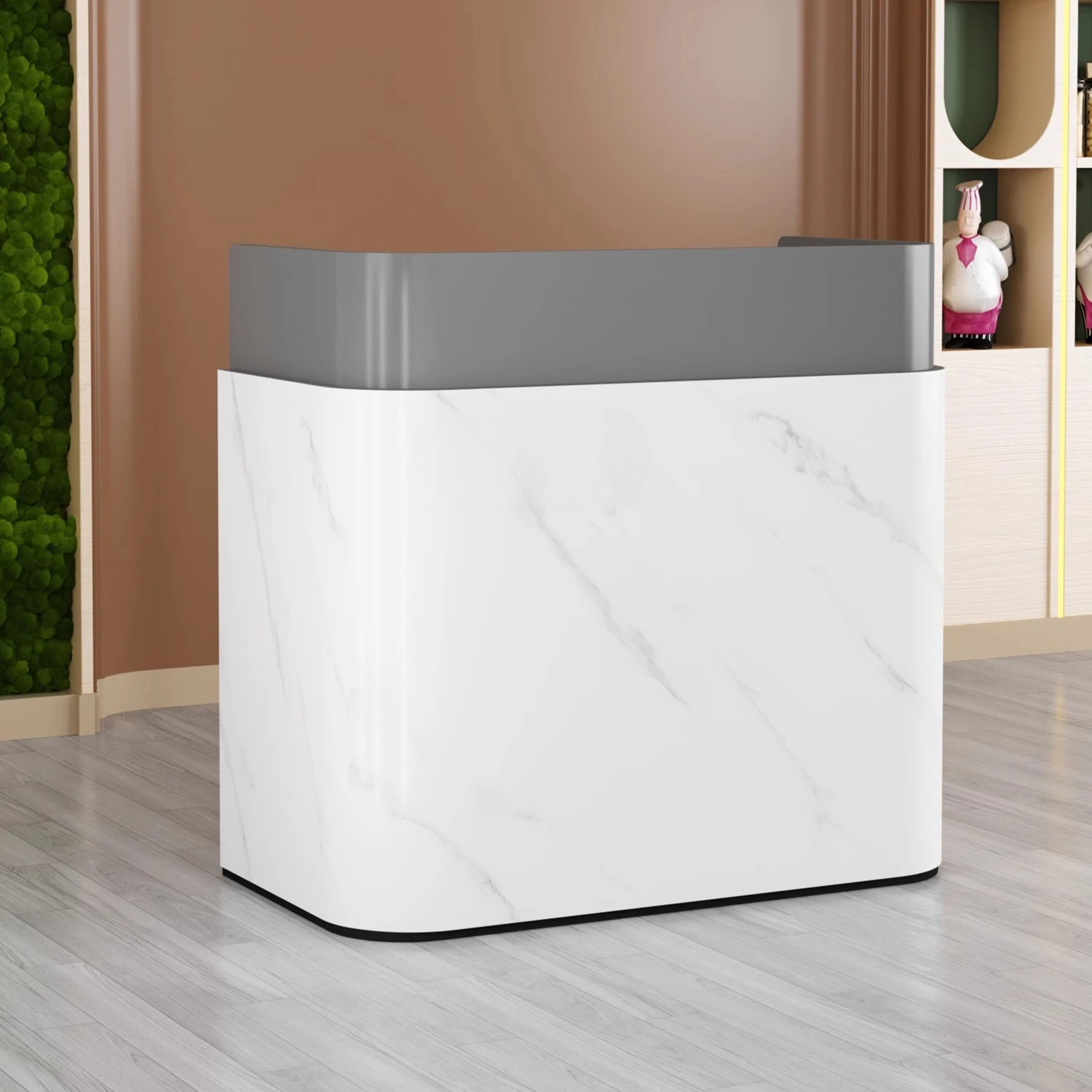 Welcome desk Reception Shopping guide Curved front Information Checkout page Shop Small bar
Welcome desk Reception Shopping guide Curved front Information Checkout page Shop Small bar
