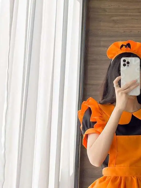 Halloween Pumpkin Embroidery Maid Costume Women's Style Fall Season Chinese Manufacturer No Brand Registered Trademark
Halloween Pumpkin Embroidery Maid Costume Women's Style Fall Season Chinese Manufacturer No Brand Registered Trademark