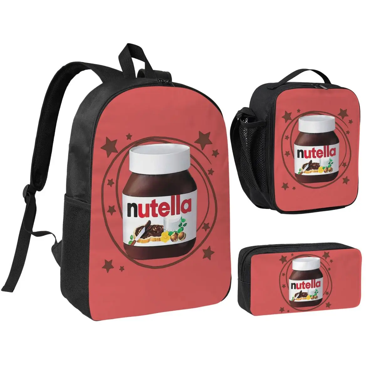 Nutella Swirls Backpack Boys Girls BookBag School Bag Shoulder Bags 3ps Insulated Lunch Bag Pencil Case
Nutella Swirls Backpack Boys Girls BookBag School Bag Shoulder Bags 3ps Insulated Lunch Bag Pencil Case