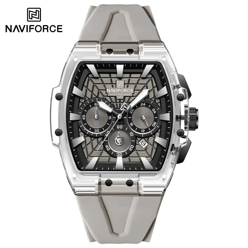 NAVIFORCE Top Brand Men Watches Multifunctional Chronograph Luminous Hands 30m Waterproof Silicone Strap Original Man Watch
NAVIFORCE Top Brand Men Watches Multifunctional Chronograph Luminous Hands 30m Waterproof Silicone Strap Original Man Watch