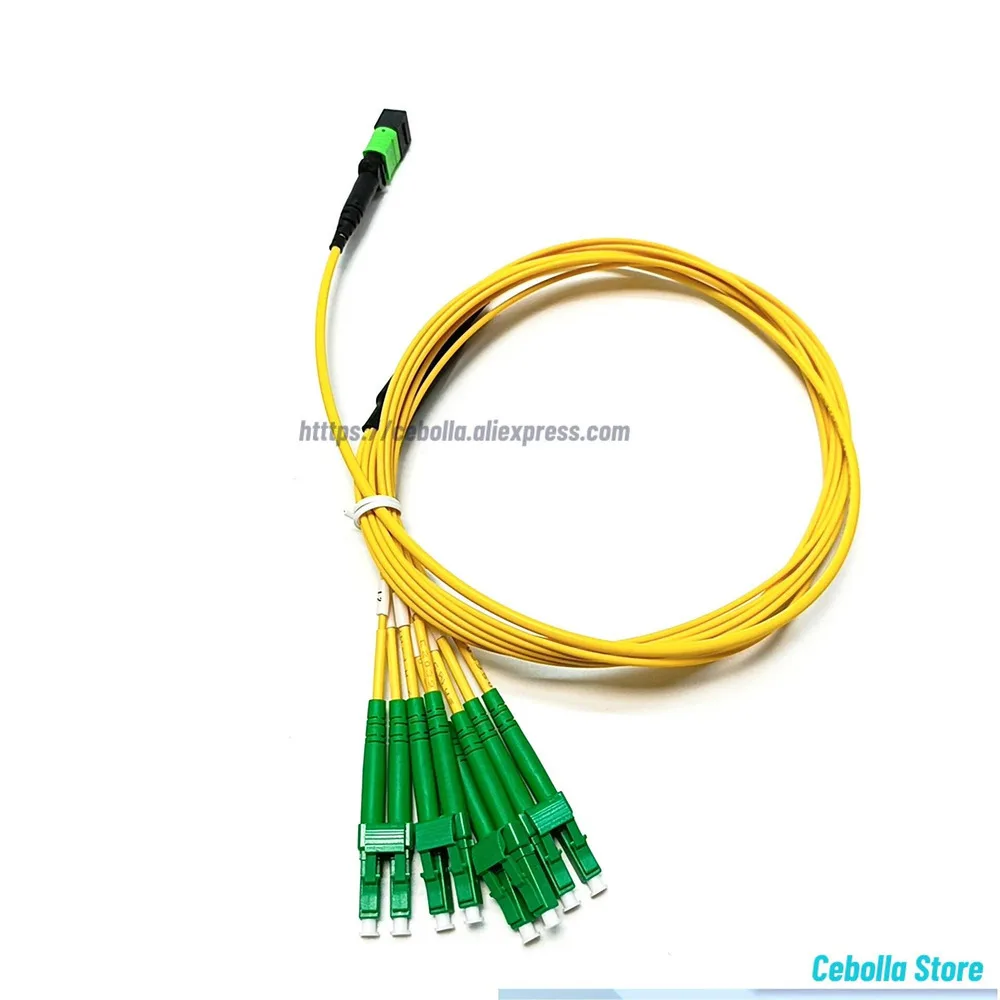 MPO to 8 LC/APC SM Duplex Fiber Optic Breakout Cable OS2 Yellow Fanout Patch Cord for Data Center MPO Assembly Type B 2PCS
MPO to 8 LC/APC SM Duplex Fiber Optic Breakout Cable OS2 Yellow Fanout Patch Cord for Data Center MPO Assembly Type B 2PCS