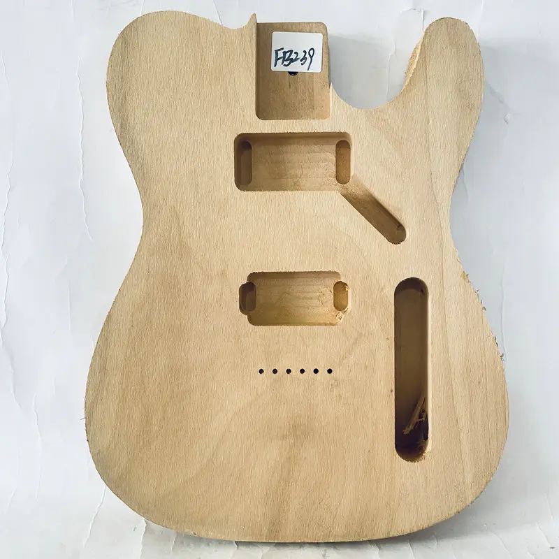 FB239 Unfinished Natural Color Solid Redwood Poplor Wood Electric Guitar Body with Custom Pickups for Replace DIY 
FB239 Unfinished Natural Color Solid Redwood Poplor Wood Electric Guitar Body with Custom Pickups for Replace DIY