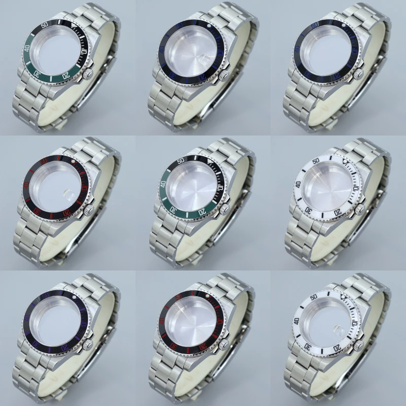 40MM NH35 watch parts SUB Case bands Sapphire Screw Crown Fit Seiko NH35 NH36 8205 2824 Movement New Watch Case For GMT MASTER
40MM NH35 watch parts SUB Case bands Sapphire Screw Crown Fit Seiko NH35 NH36 8205 2824 Movement New Watch Case For GMT MASTER