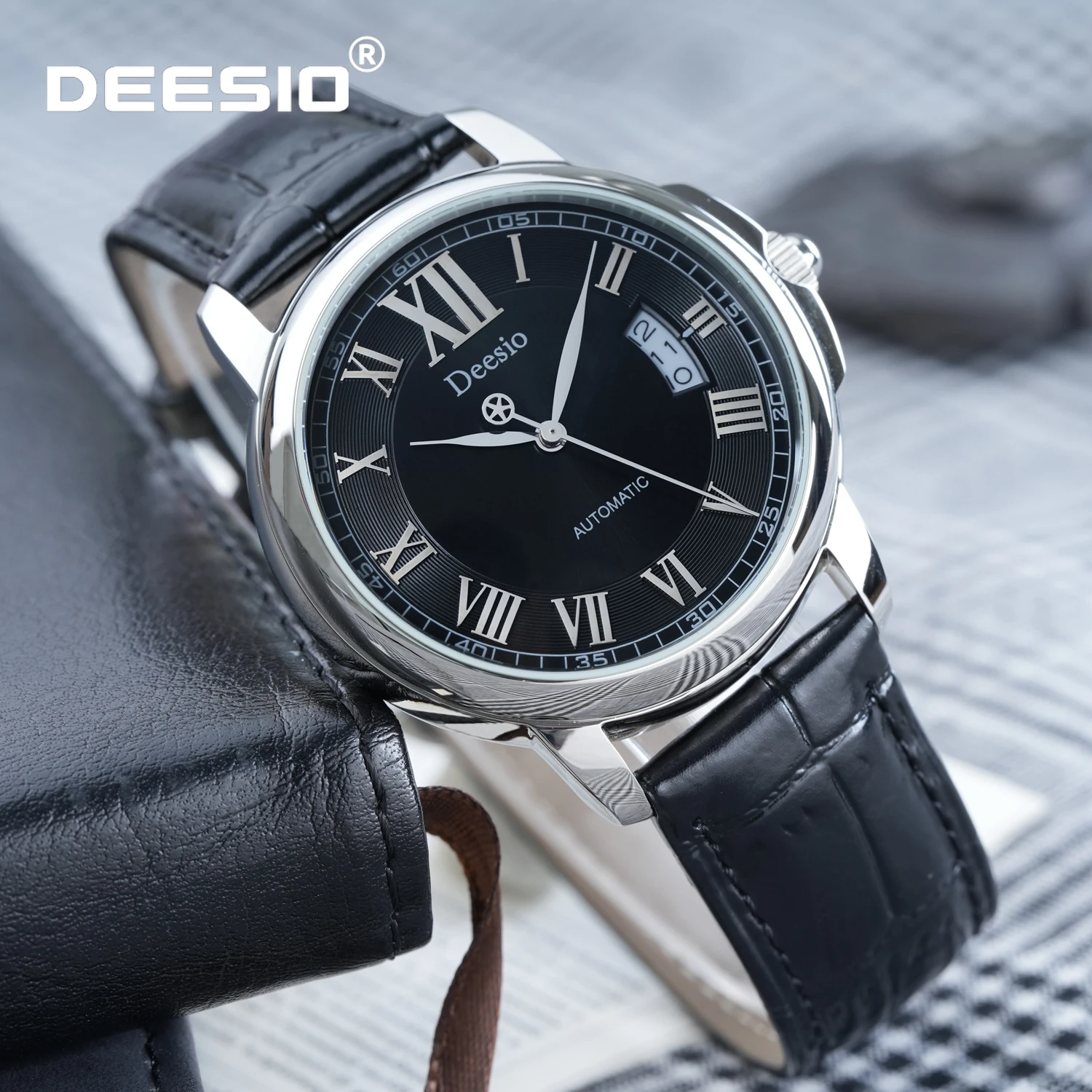 Deesio мужские автоматические механические часы из нержавеющей стали, водостойкие, с сапфировым стеклом, роскошные повседневные наручные часы с автоподзаводом
Deesio мужские автоматические механические часы из нержавеющей стали, водостойкие, с сапфировым стеклом, роскошные повседневные наручные часы с автоподзаводом
