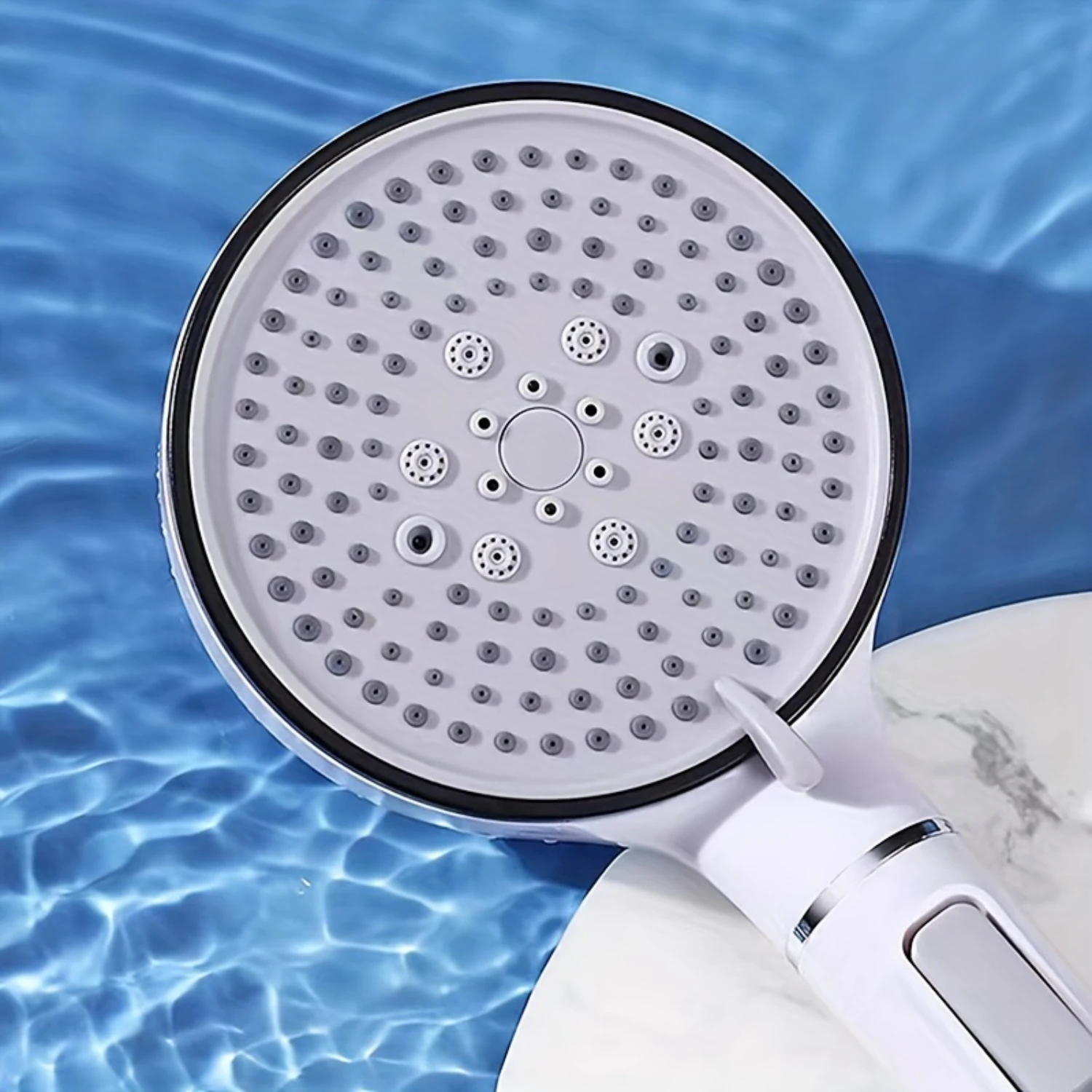 1pc High-Pressure Filtered Shower Head, Handheld Nozzle For Bathroom, Water-Saving Bath Spray, 4.7 Inches Plastic Showerhead Wit
1pc High-Pressure Filtered Shower Head, Handheld Nozzle For Bathroom, Water-Saving Bath Spray, 4.7 Inches Plastic Showerhead Wit