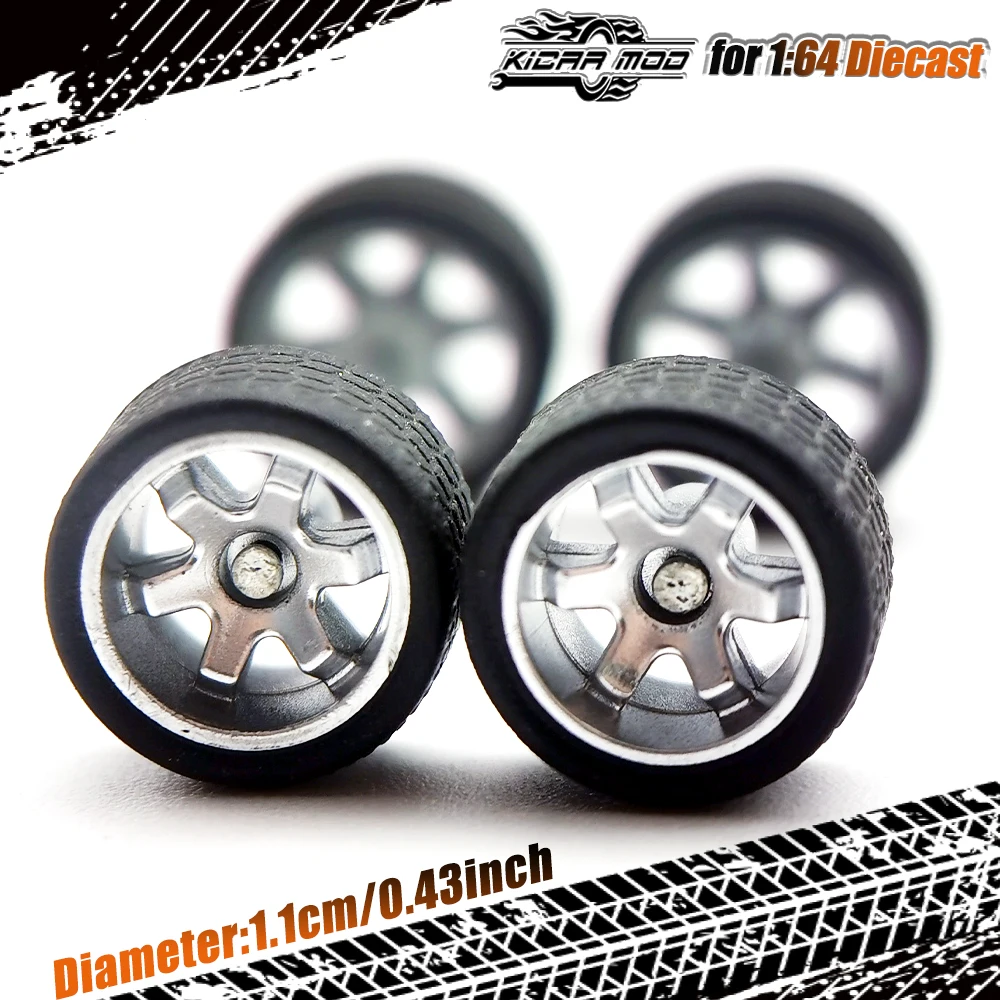 1/64 Wheels with Rubber Tires TE37 Refitting Parts for Diecast Model Car Hot Wheels Matchbox Tomica D:11mm 1 Set
1/64 Wheels with Rubber Tires TE37 Refitting Parts for Diecast Model Car Hot Wheels Matchbox Tomica D:11mm 1 Set