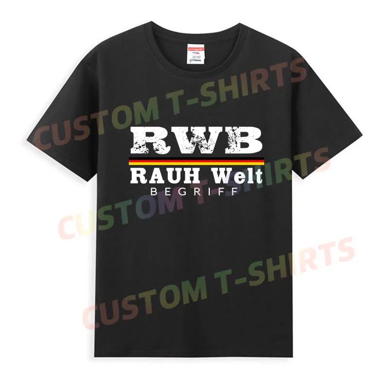 Hot Sale Summer 100% Cotton Black German Rwb Essential T Shirt Men Cool Tee Hip Hop Streetwear Rauh-Welt Begriff T-shirt
Hot Sale Summer 100% Cotton Black German Rwb Essential T Shirt Men Cool Tee Hip Hop Streetwear Rauh-Welt Begriff T-shirt