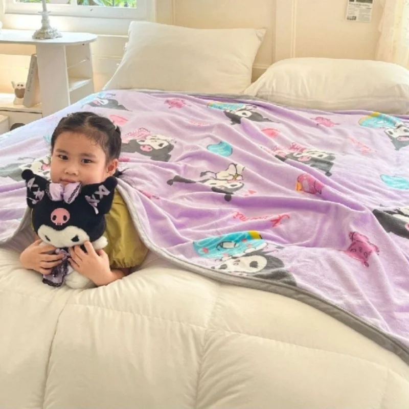 Kuromi Hello Kitty Cartoon Blanket Kawaii Kt Cat Home Textile Flannel Soft Warm Throw Blanket Bedding Sofa Cover for Girls Gift
Kuromi Hello Kitty Cartoon Blanket Kawaii Kt Cat Home Textile Flannel Soft Warm Throw Blanket Bedding Sofa Cover for Girls Gift