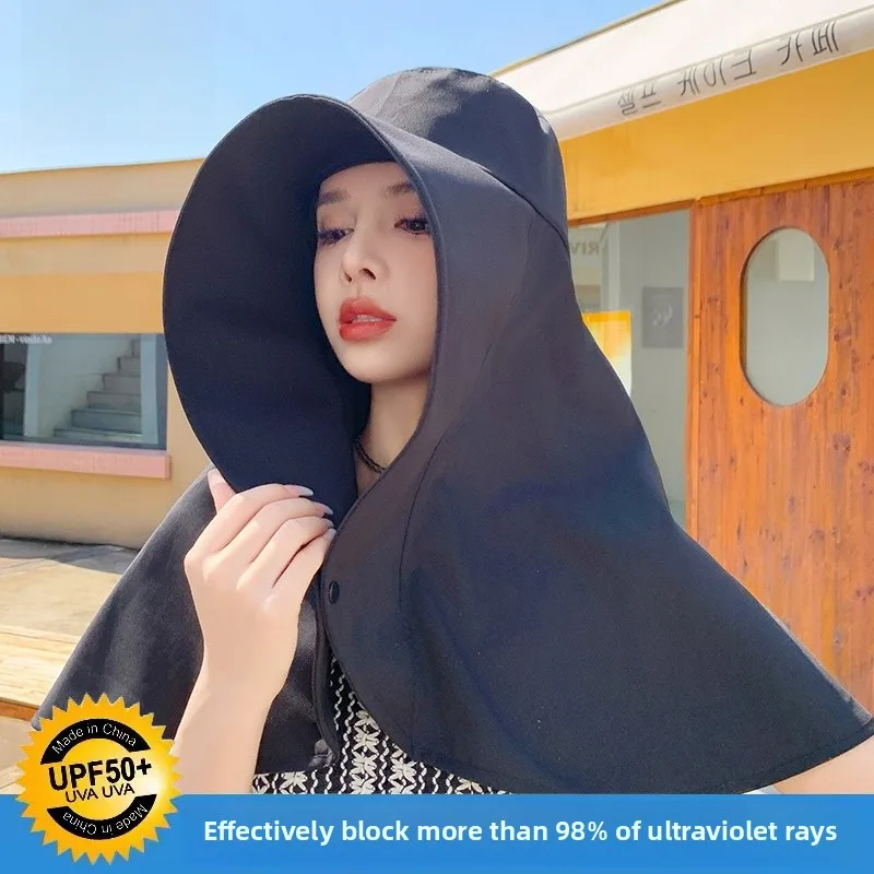 Women's Summer New Large Brim Hat Face Covering Sunscreen Mask Inteated Ne Protection awl Sun Hat Casual Sle Cotton P...
Women's Summer New Large Brim Hat Face Covering Sunscreen Mask Inteated Ne Protection awl Sun Hat Casual Sle Cotton P...