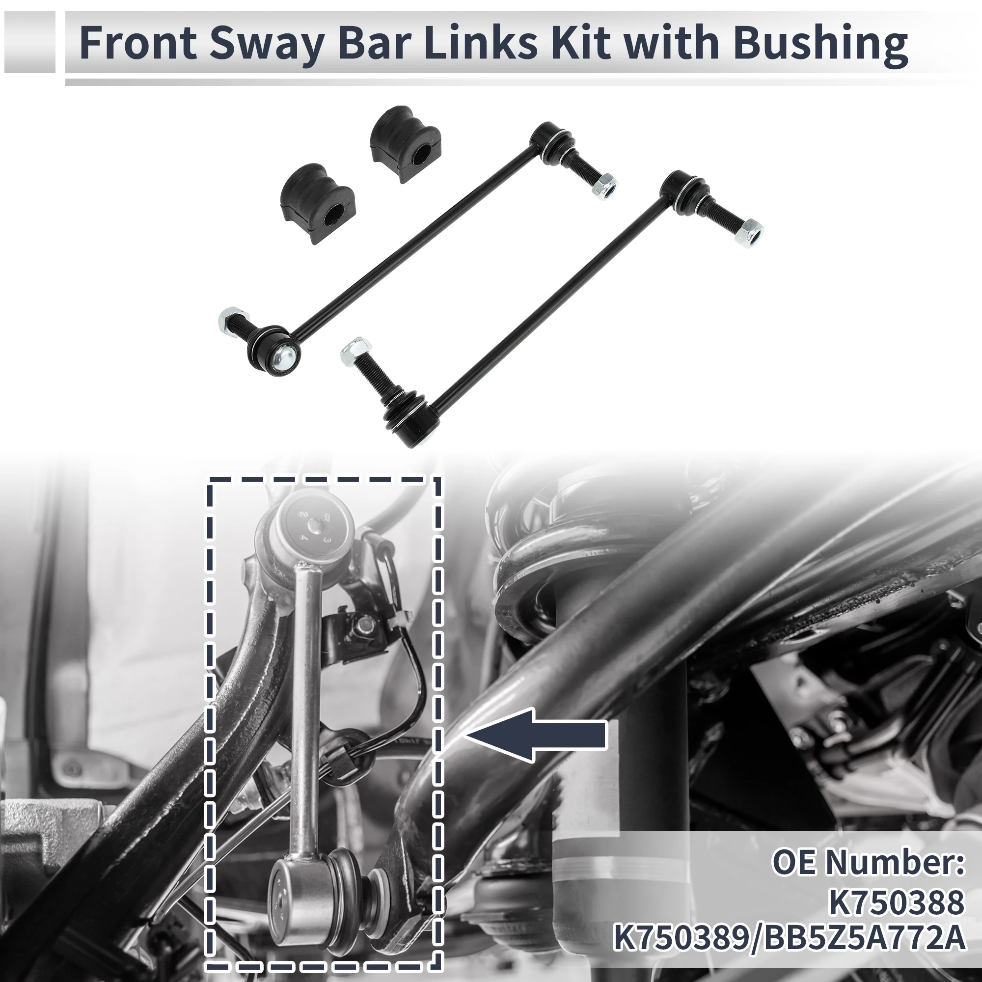 Тяги переднего стабилизатора UXCELL с втулкой из 2 шт. для Lincoln MKT No K750388, 1 комплект
Тяги переднего стабилизатора UXCELL с втулкой из 2 шт. для Lincoln MKT No K750388, 1 комплект