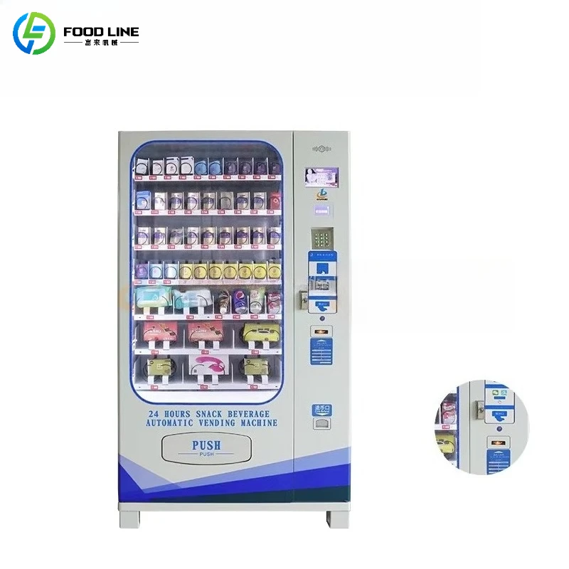 Customized New Type Smart Snacks Drinks Vending Machine with Cloud Data Management System for Business Use
Customized New Type Smart Snacks Drinks Vending Machine with Cloud Data Management System for Business Use