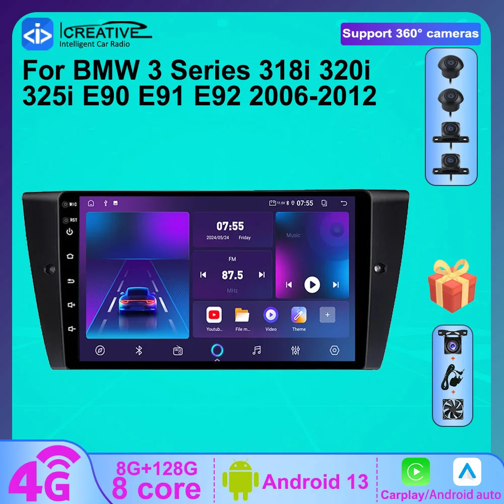 Carplay Android Auto Stereo For BMW 3 Series E90 E91 E92 E93 2006-2012 Multimedia Player Android 13 4G Wifi Navigation Car Radio
Carplay Android Auto Stereo For BMW 3 Series E90 E91 E92 E93 2006-2012 Multimedia Player Android 13 4G Wifi Navigation Car Radio