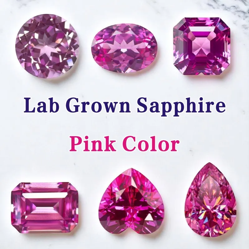 Lab Grown Sapphire Pink Color for Jewel Making DIY Ring Necklace Earrings Main Materials with GRA Certificate
Lab Grown Sapphire Pink Color for Jewel Making DIY Ring Necklace Earrings Main Materials with GRA Certificate