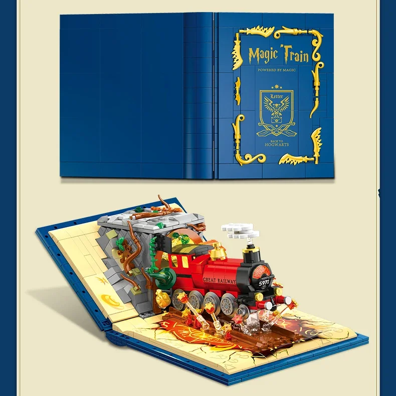 889Particles Classic MOC Harry Steam Train Building Block Модель DIY Волшебный поезд Книга Набор кирпичей Игрушки для детей и взрослых
889Particles Classic MOC Harry Steam Train Building Block Модель DIY Волшебный поезд Книга Набор кирпичей Игрушки для детей и взрослых