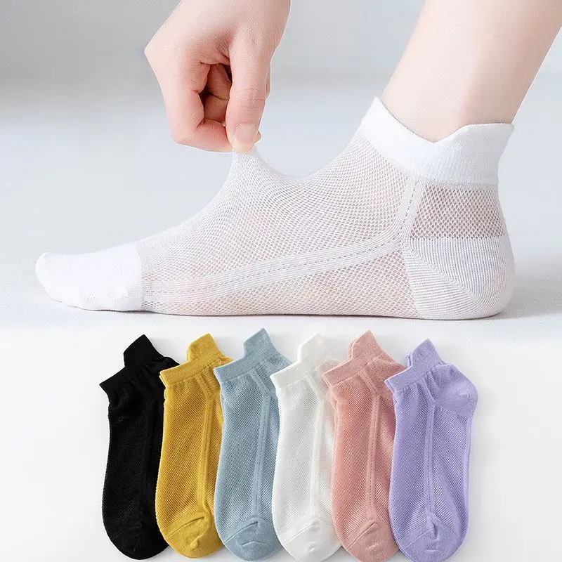 Women's Summer Ultra-thin Air Conditioning Socks Solid Color Mesh Breathable Short Boat Socks Versatile Japanese Style Invisible
Women's Summer Ultra-thin Air Conditioning Socks Solid Color Mesh Breathable Short Boat Socks Versatile Japanese Style Invisible