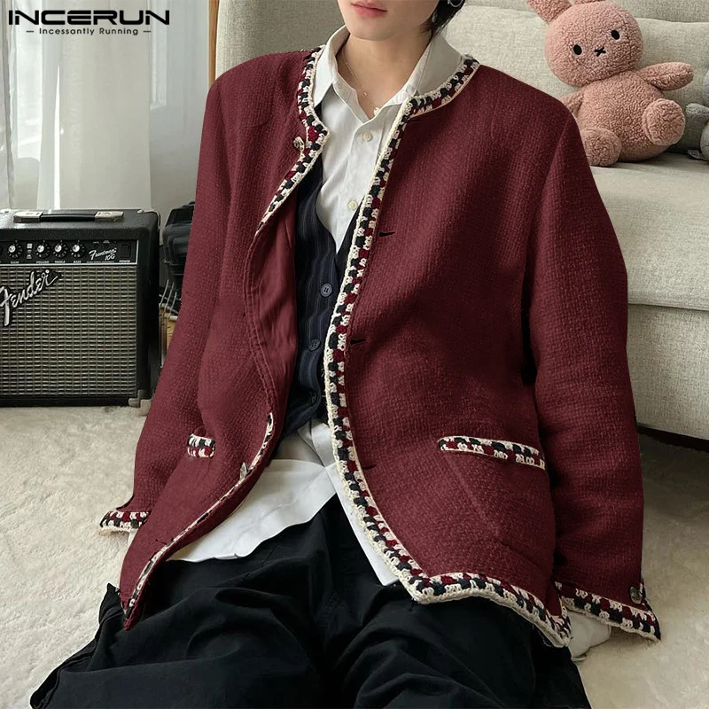 Fashion Casual Style Tops INCERUN New Men's Red Checkered Design Cardigan Streetwear Male Hot Selling Long Sleeved Sweater S-5XL
Fashion Casual Style Tops INCERUN New Men's Red Checkered Design Cardigan Streetwear Male Hot Selling Long Sleeved Sweater S-5XL